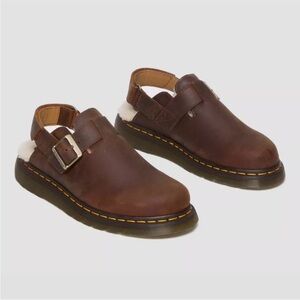 Dr. Martins Jorge II Ambassador Faux Fur Lined Slingback Mules